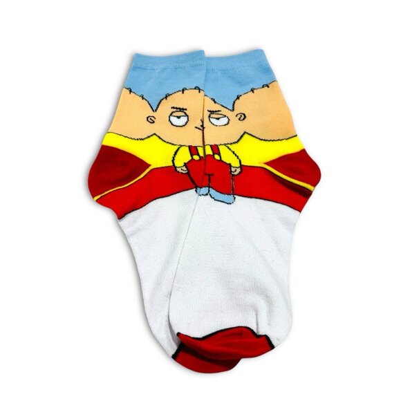 Family Guy Peter Griffin & Stewie Griffin Crew Socks! 2 Pair 8-12. NWOT! NEW! - Picture 3 of 4